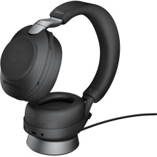 Jabra 28599-989-889 słuchawki/zestaw słuchawkowy przewodowy i bezprzewodowy opaska na głowę biuro/centrum telefoniczne usb type-c bluetooth czarny