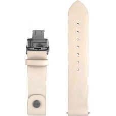 Zeppelin leather strap white, 18 mm