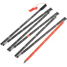 Mammut Carbon Probe 280 speed lock ski poles 2 pcs 2.8 m Black, Red