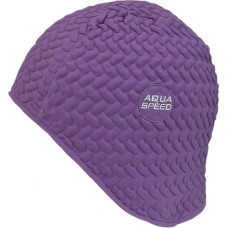 Aqua-Speed Latex Bombastic Tic-Tac Purple Swim Cap (senior)