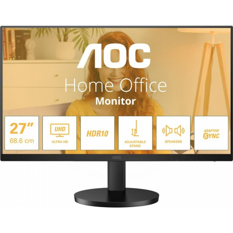 AOC Monitor u27b3af 27 cali ips 4k hdmix2 dp has głośniki
