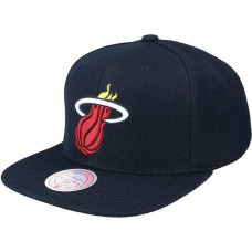 Mitchell & Ness NBA Miami Heat Top Spot Snapback Hwc Heat Cap HHSS2976-MHEYYPPPBLCK (OSFM)