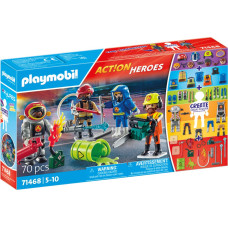 Playmobil ACTION HEROES My Figures: Ugunsdzēsēju glābšanas misija 71468