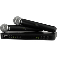 Shure blx288e/sm58-h8e - system bezprzewodowy z odbiornikiem i mikrofonami