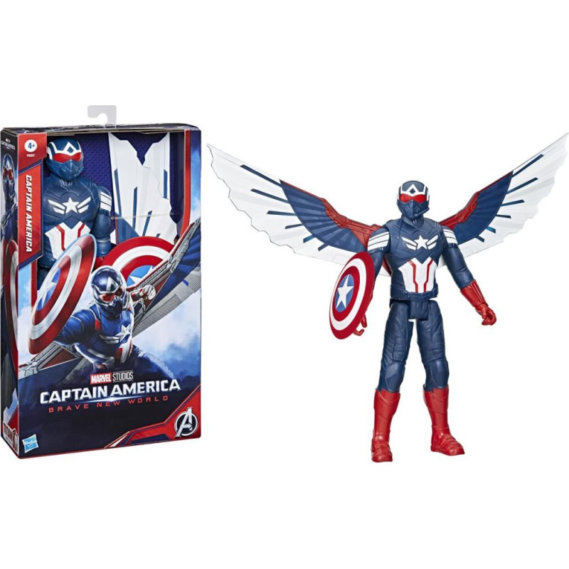 Hasbro Captain America: Brave New World - Titan Heroes Captain America Deluxe Titan Figure (F9301)