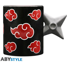 Abysse : Naruto Shippuden - Mug 3D Handle - Shuriken Akatsuki (460ml) (ABYMUGA096)
