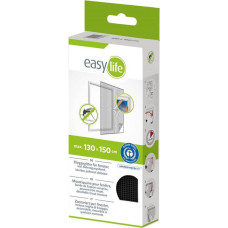 MOSQUITO NET WINDOW 130X150 BLACK POLYESTER + VELCRO TAPE