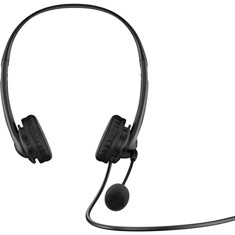Hewlett-Packard Słuchawki z mikrofonem hp stereo usb headset g2 przewodowe czarne 428h5aa