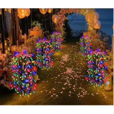 SOLAR LAMP TREE FIREWORKS MULTICOLOR 72CM 120 LED