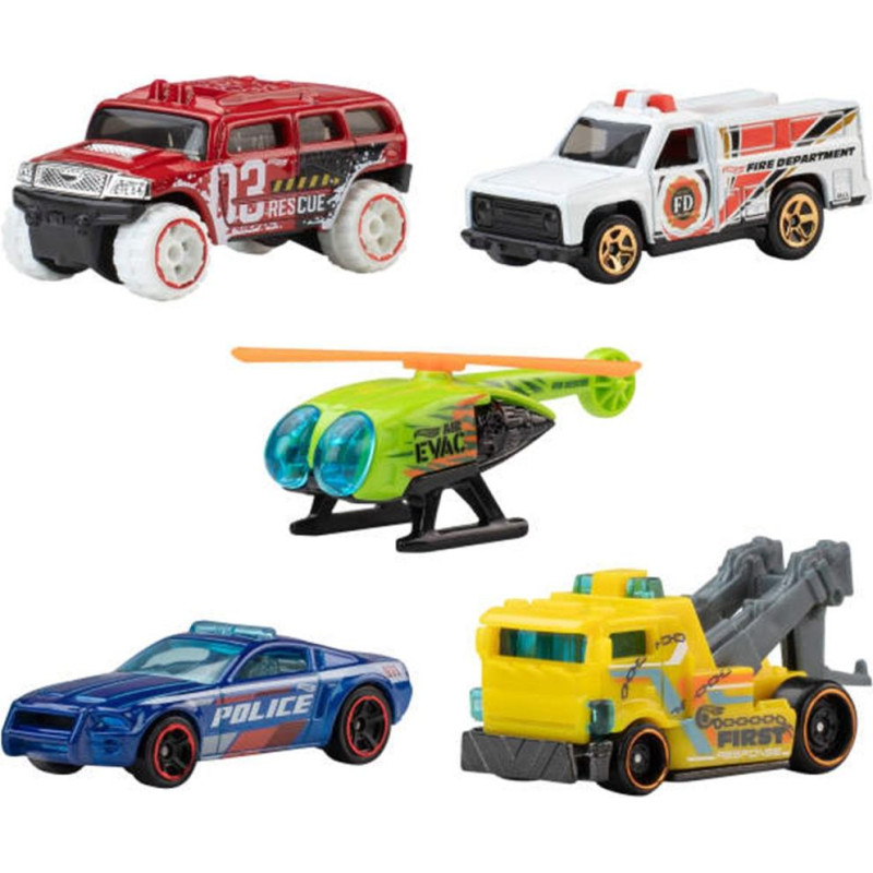 Mattel Hot Wheels - Priority Patrol (Set Of 5) (JKG09)