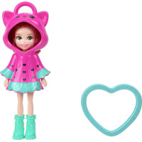 Mattel Polly Pocket: Tiny Worlds - Watermelon Pink Dress Doll (JKC58)