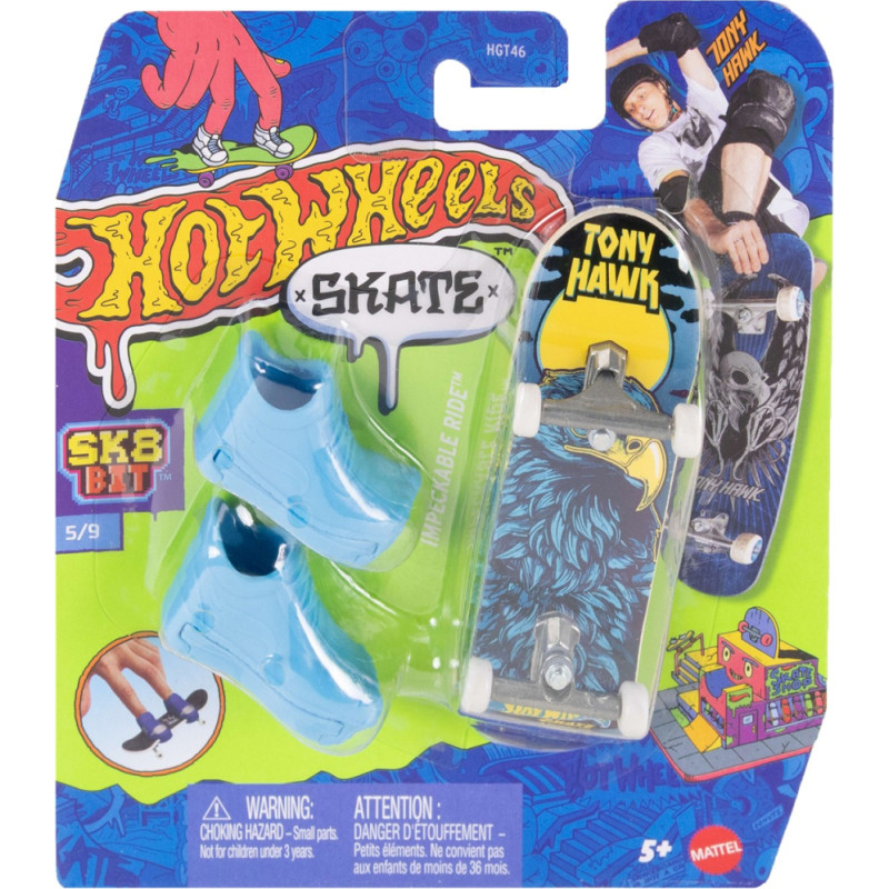 Mattel Hot Wheels Skate Fingerboard and Shoes: Tony Hawk - Impeckable Ride (JNF87)