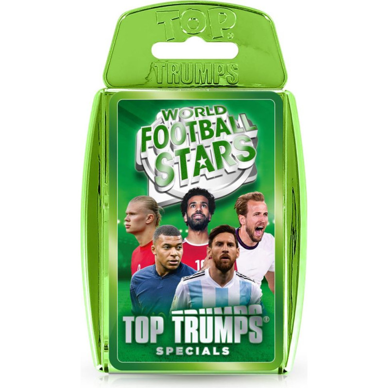''Winning Moves'' Winning Moves: Top Trumps - World Football Stars TT Premium Plastic Case (English Language) (WM04533-EN1-6)