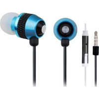 Gembird Słuchawki douszne z mikrofonem niebieskie