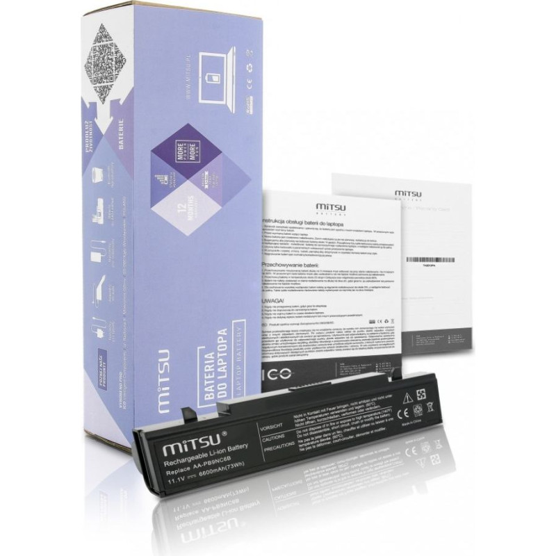 Mitsu Bateria do samsung r460, r519 6600 mah (73 wh) 10.8 - 11.1 volt
