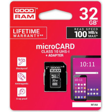 Goodram Karta pamięci microsdhc 32gb cl10 + adapter