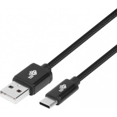 TB Kabel usb-usb c 1.5m czarny sznurek