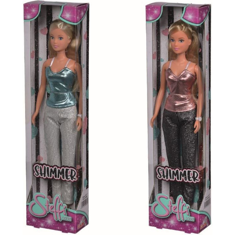 Simba Lalka steffi w błyszczącym kostiumie, 2 rodzaje