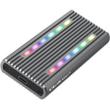 Qoltec Obudowa | kieszeń na dysk m.2 ssd | sata | nvme | rgb led | usb-c| 4tb