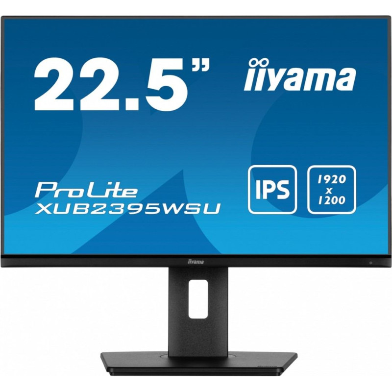 Iiyama Monitor 22.5 cala xub2395wsu-b5 ips, pivot, 1920x1200, dp, hdmi, vga, 16:10, 2xusb, 2x2w, freesync, has(150mm)
