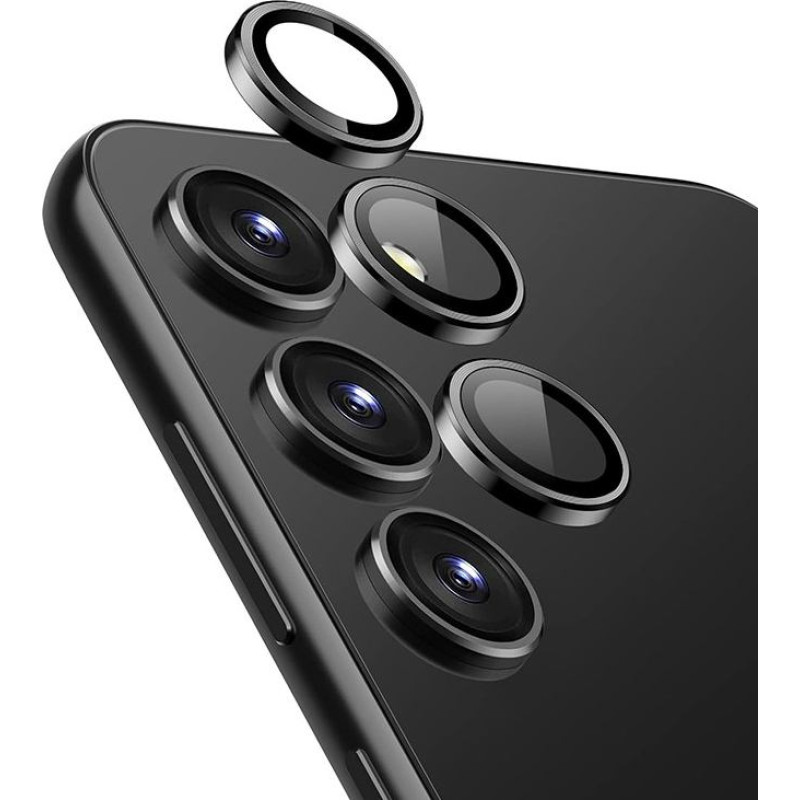 Crong Szkło hartowane na obiektyw aparatu samsung galaxy s24+ czarne