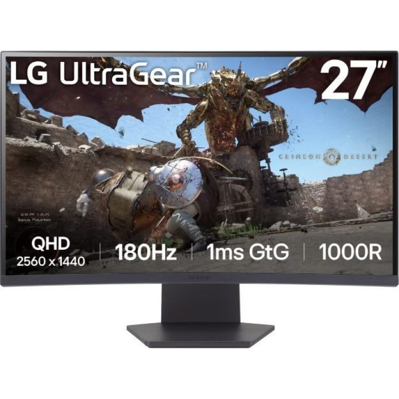 Lg Electronics Monitor 27gs60qc-b 27 cali qhd ultragear