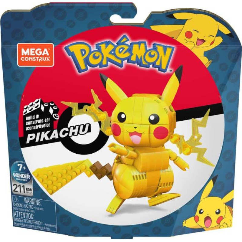 Mega Bloks Klocki pikachu średni pokemon do zbudowania gmd31