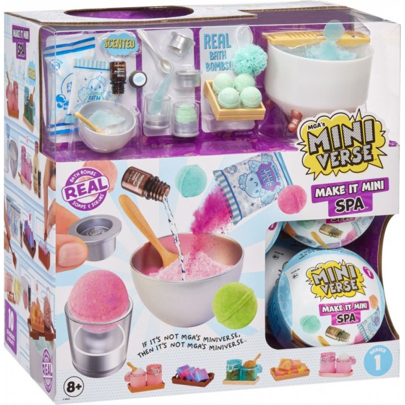 MGA Figurki miniverse make it mini spa display 15 sztuk