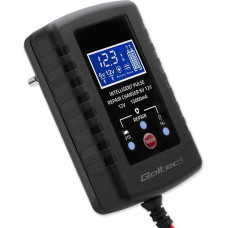 Qoltec Automatyczna ładowarka do akumulatora agm gel std 6v/12v | 2a |  prostownik z funkcją naprawy i wyświetlaczem led
