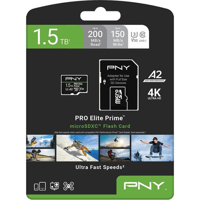 PNY Karta pamięci microsdxc elite prime 1.5tb + adapter sd