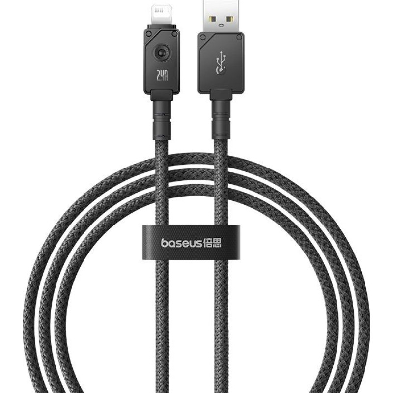 Baseus Kabel baseus unbreakable usb-ip 2.4a 1m (czarny)