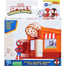 Hasbro Disney Junior Marvel: Spidey and His Amazing Friends - City Blocks Pizza Parlor Playset (F8360)