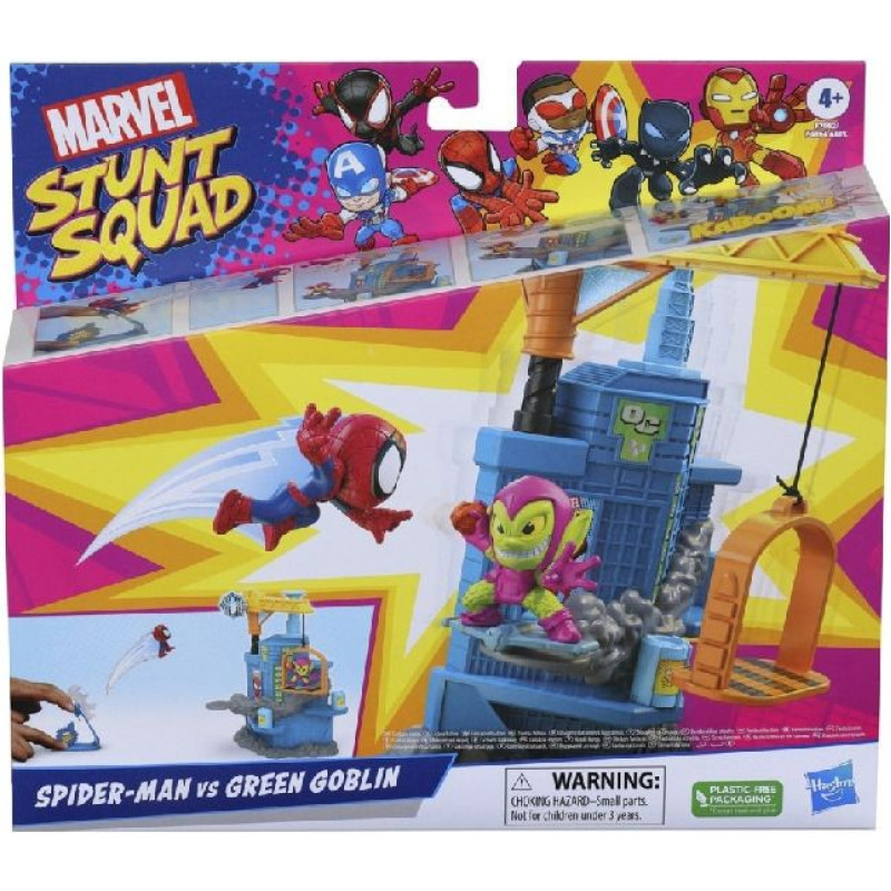 Hasbro Marvel: Stunt Squad - Spider-Man VS Green Goblin Mini Playset (F7062)