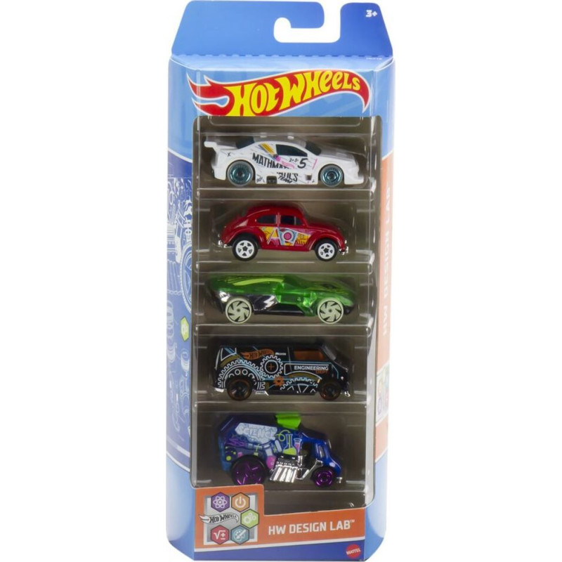 Mattel Hot Wheels - HW Design Lab (Set Of 5) (HLY72)