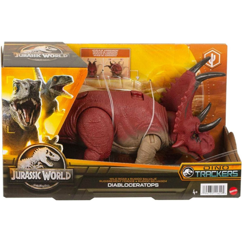 Mattel Jurassic World Dino Trackers: Wild Roar - Diabloceratops (HLP16)