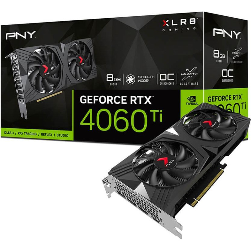 PNY Karta graficzna geforce rtx 4060 ti 8gb verto oc dual fan dlss 3