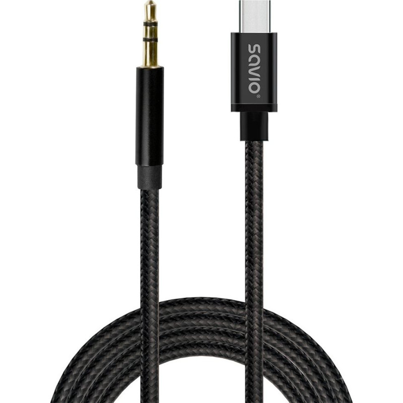 Savio Kabel usb-c do mini-jack 1m cl-187