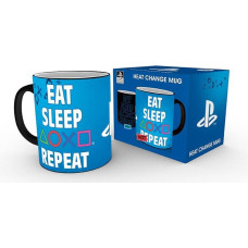 Abysse Playstation - Eat Sleep Repeat Heat Change Mug (320ml) (MGH0071)