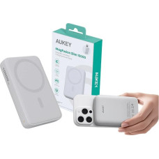 Aukey Pb-ms04 white qi2 powerbank | 10000mah | 20w | magsafe pd