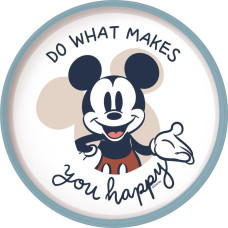 Stor : Mickey Mouse Full Of Smiles - Non Slip Bicolor Premium Plate  (10493)