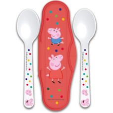 Stor : Peppa Pig Little One - Toddler 2 Pcs PP Traveling Spoons (13466)