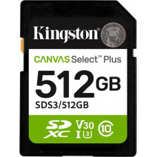 Kingston Karta pamięci sd 512gb canvas select plus gen3 150mb/s