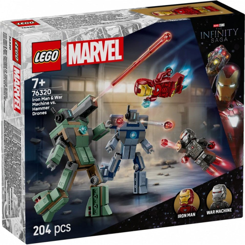 Lego ® Super Heroes Marvel: The Infinity Saga - Iron Man & War Machine vs. Hammer Drones (76320)