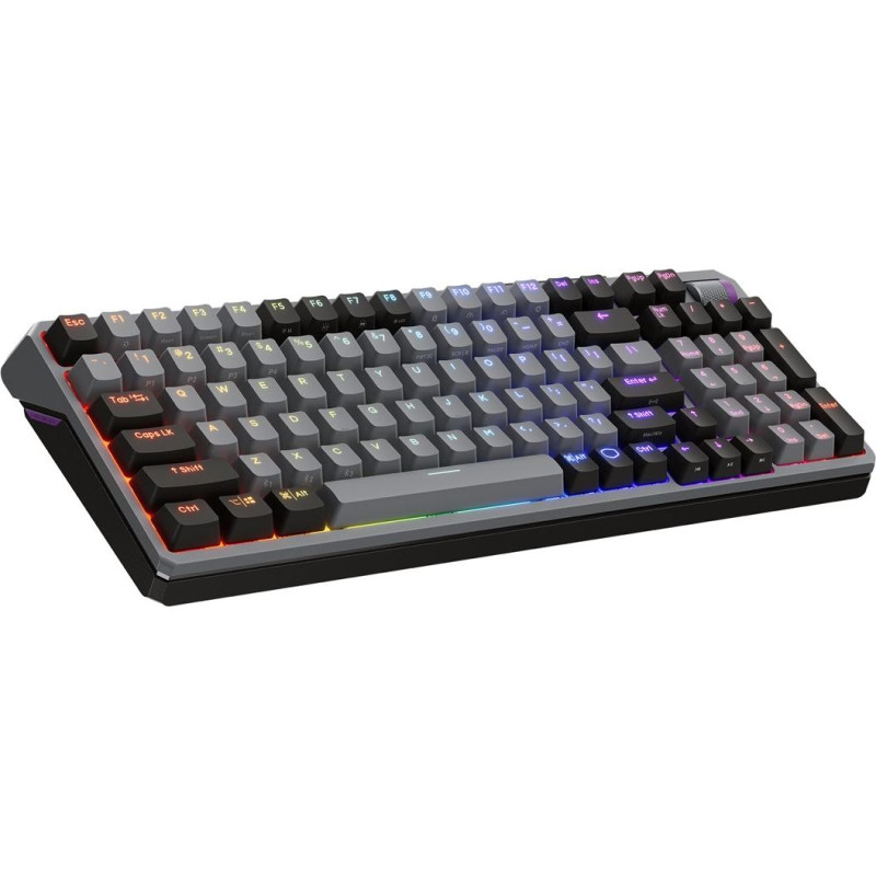 Cooler Master Klawiatura gamingowa cooler master mk770, przewodowa usb + rf wireless + bluetooth, qwerty czeski, ciemny szary
