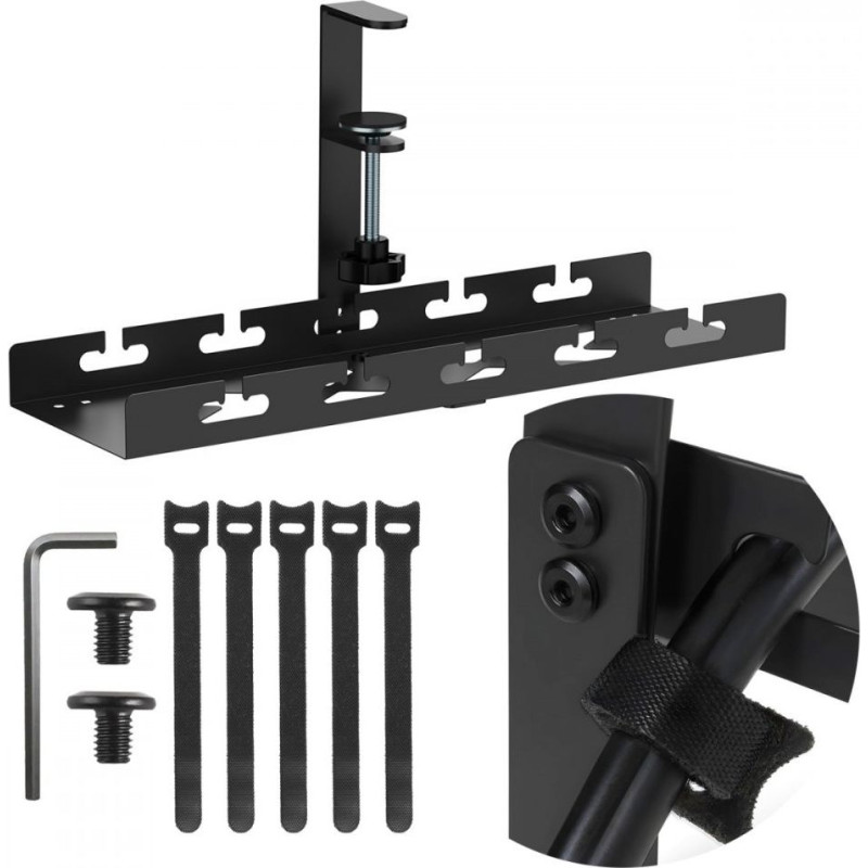 Maclean Organizer podbiurkowy mc-105 b, na kable