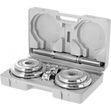 HMS Dumbbells in a case CHROME HMS 2x10kg STC20