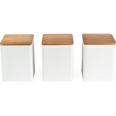 Salter BW12898WEU7 Toronto 3-Piece Canister Set White