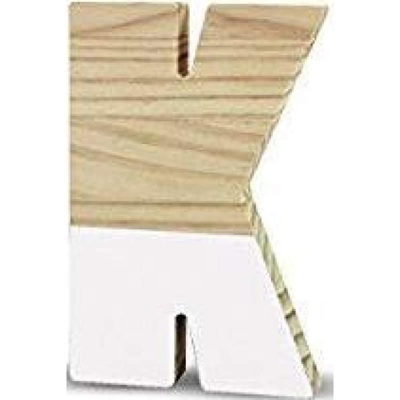 La Lluna0208000-K K Semi-Lacquered Pine Letter - Toy - rotaļlieta