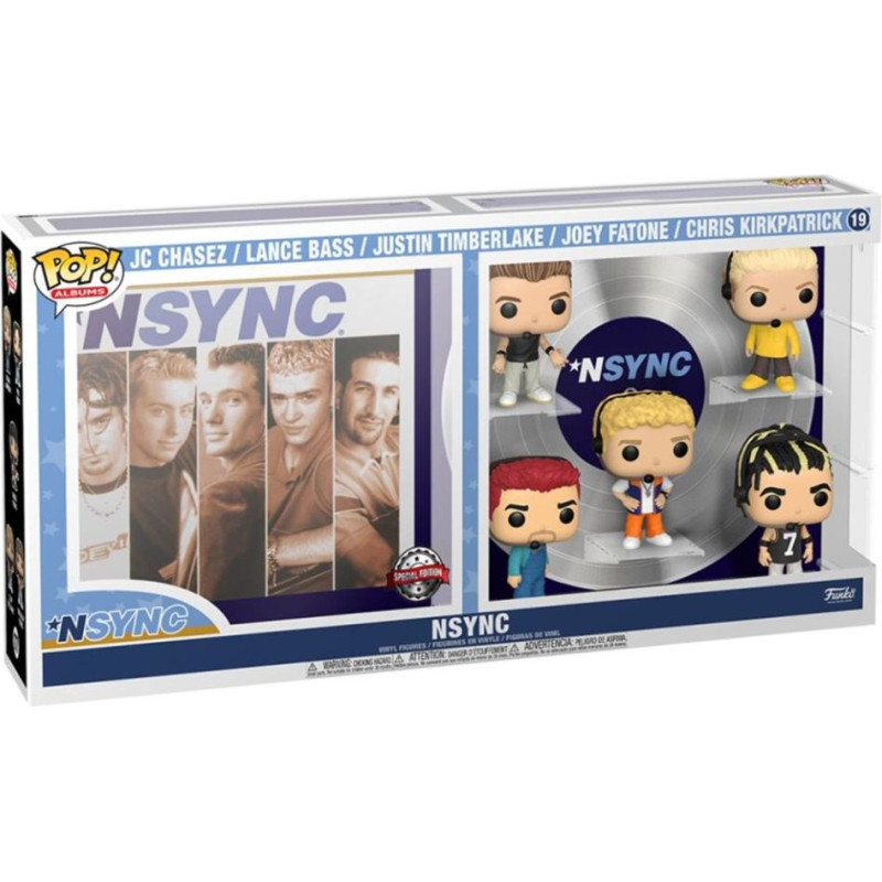 Funko Pop! Albums Deluxe: NSYNC - JC Chasez, Lance Bass, Justin Timberlake, Joey Fatone, Chris Kirkpatrick (NSYNC) (Special Edition) #19 Vinyl Figures