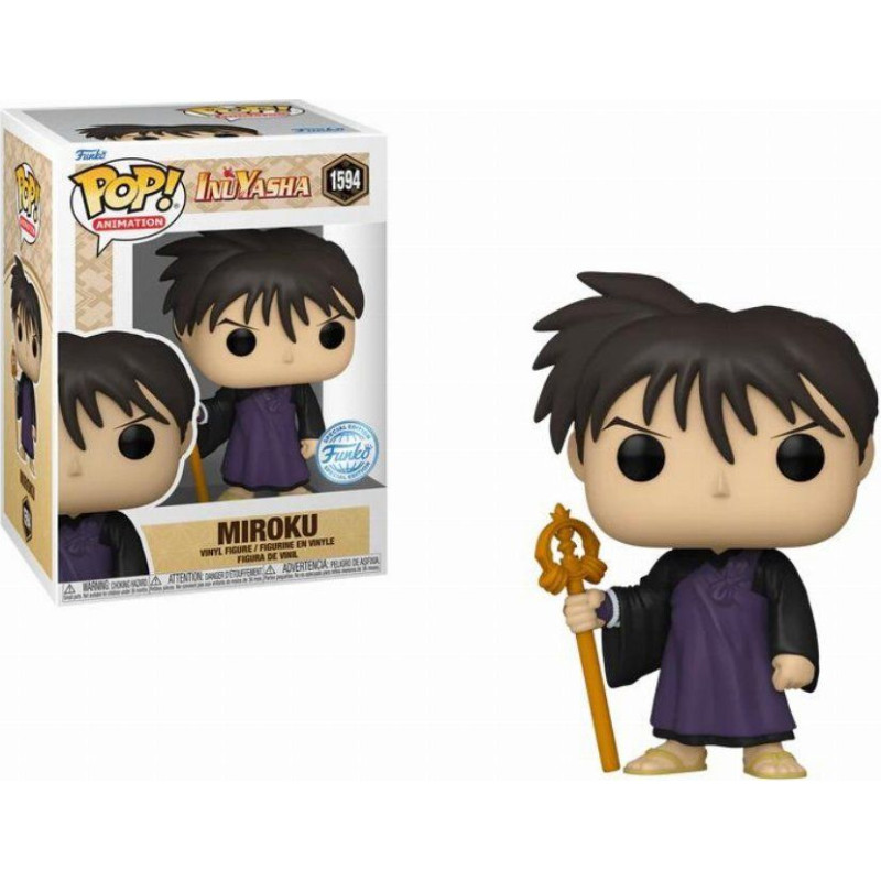 Funko Pop! Animation: Inuyasha - Miroku* (Special Edition) #1594 Vinyl Figure